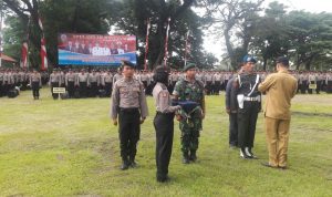 Polres Bangkalan Gelar Apel Pergeseran Pasukan Pengamanan Pilkades Tahap II