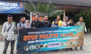 Pemuda Lerpak Laporkan Cakades Incumbent Money Politik