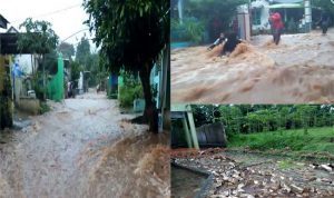 Akibat Penambangan Galian C, Banjir Bah Bikin Panik Warga Perumahan Batuan