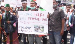 Desak Usut Tuntas Oknum Polisi Anarkis, HMI Minta Polres Pamekasan Tandatangani Nota Kesepakatan
