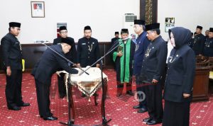 Bupati Lantik Tiga Pejabat Tinggi Pratama. Ingat; Sukseskan Kinerja Birokrasi Super Mantap Jilid II