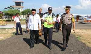 Polres Sumenep Buka Pos Keamanan di Bandara Trunojoyo