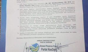 Beredar Surat Rekom Nasdem ke Kholifah, Ini Penjelasan Sekretaris DPD Nasdem Pamekasan