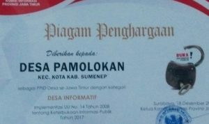 Desa Pamolokan Sabet Penghargaan Desa Informatif Se-Jatim
