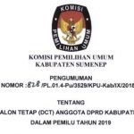 Resmi, KPU Sumenep Umumkan DCT Anggota DPRD Sumenep 2019. Berikut Daftarnya