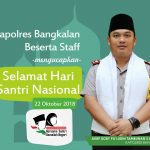 Ucapkan Selamat Hari Santri, Kapolres: Kemerdekaan Indonesia Tidak Lepas dari Perjuangan Santri