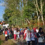 Ribuan Masyarakat Tamidung Ikuti JJS Gebyar HUT Ke-74 RI