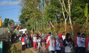 Ribuan Masyarakat Tamidung Ikuti JJS Gebyar HUT Ke-74 RI