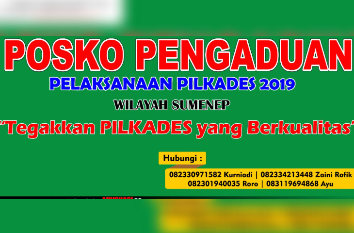 Posko Pengaduan Pilkades Sumenep 2019