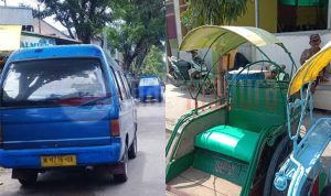 Marak Ojek Online di Bangkalan, Sopir Angkot dan Tukang Becak Mengeluh