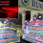 Karangan Bunga Polres Sumenep Untuk Aktivis IMM dan PMII yang Tewas Saat Demo