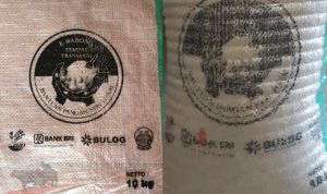 Ada Logo BRI di Beras BPNT Bangkalan. Oknum BRI Bermain?Â 