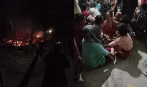 Diduga Akibat Arus Pendek, Warung Milik Warga Pamekasan Ludes Terbakar