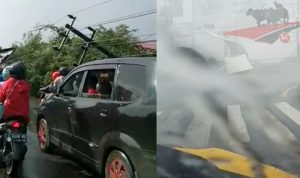 Pertigaan Tangkel Akses Suramadu Macet Total