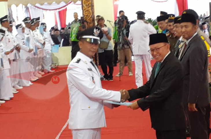 Pelantikan Kades Terpilih Hasil Pilkades Serentak 2019 di Sumenep