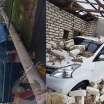 Guluk-Guluk Diterjang Puting Beliung, 15 Rumah Warga Rusak. Tiang Listrik Roboh