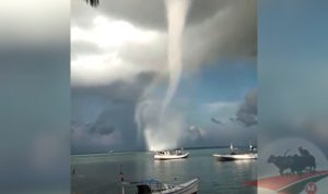 Inilah Video Puting Beliung saat Terjang Pulau Pagerungan Sumenep