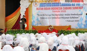 Buka Muscab VII IBI Sumenep, Bupati Busyro: Bidan adalah Ujung Tombak Pelayanan Ibu dan Anak