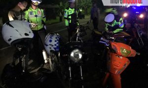 Operasi Cipkon Malam Minggu, Polres Sumenep Amankan Belasan Motor Brong