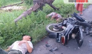 Tornado Vs Grand di Jalan Raya Sumenep-Pamekasan, Dua Pengemudi Patah Kaki