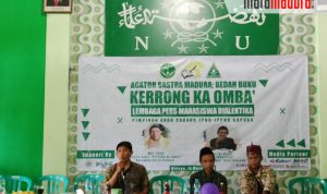 Gandeng IPNU-IPPNU Gapura, LPM Dialektika Gelar Bedah Buku Kerrong ka Omba’