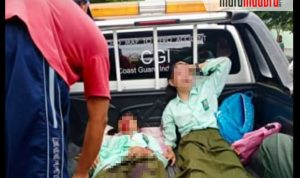 Kecelakaan Tunggal, 2 Siswi MTs Alami Luka Serius di Dahi