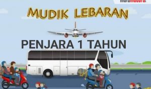 Nekat Mudik Lebaran, Penjara 1 Tahun Menanti