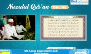 Bupati Sumenep Ngaji Perdana di Khotmil Qurâ€™an Kubro Online 2020