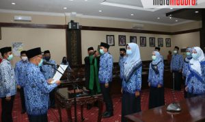 Bupati Busyro Lantik Ratusan ASN Sumenep via Video Conference