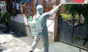 Dukung Pencegahan Covid-19, XL Home Bantu Semprot Disinfektan di Perumahan Denpasar