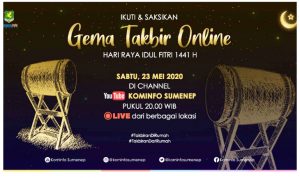 Larang Takbir Keliling, Pemkab Sumenep Lakukan Takbir Online