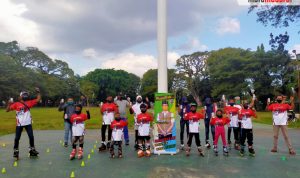 Atlet Sepatu Roda Dukung Penuh Bangkalan Zona Hijau