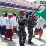 Pelantikan Pengurus MWC NU Ganding Diarak Pasukan Banser dan Pagar Nusa
