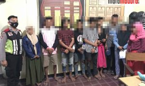 Sembilan Muda-Mudi Diamankan Sat Sabhara Polres Sumenep Gegera Miras