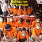 Ringkus 15 Tersangka Narkoba, Polres Bangkalan Amankan 2 Ons SabuÂ 