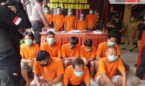 Ringkus 15 Tersangka Narkoba, Polres Bangkalan Amankan 2 Ons SabuÂ 