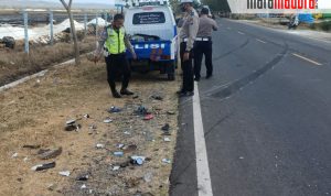 Diduga Ngebut, Bus AKAS Hantam Motor di Nambakor