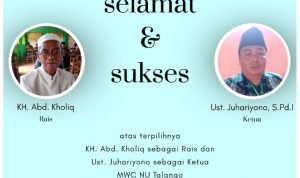 Juhariyono-KH Abd. Khaliq Terpilih Tanfidziyah & Rais Syuriah dalam Konferensi MWCNU Talango