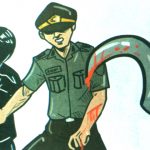 Polisi Bangkalan Terkena Bacokan