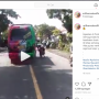 Polisi Lalu Lintas di Probolinggo Ditabrak MPU