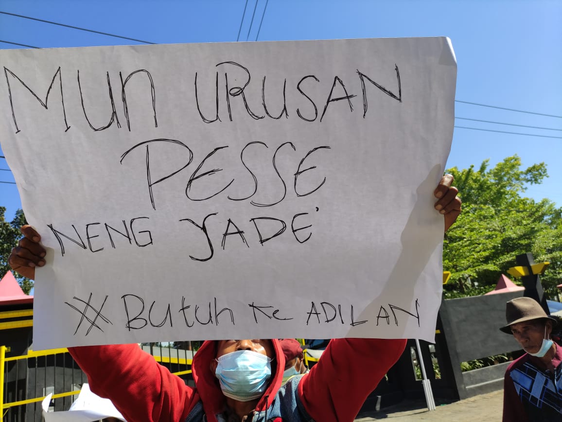 Demo Pilkades Patengteng Bangkalan