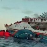 Detik-Detik Video Kapal Karya Indah Terbakar, Penumpang Berloncatan ke Laut