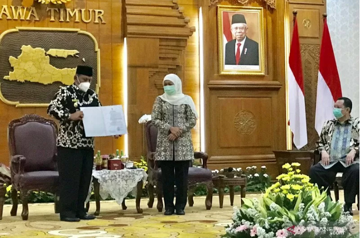 Marhaen Jumadi Resmi Jabat Plt Bupati Nganjuk