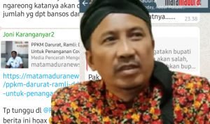 Dinilai Hoax DD Unlimited, Kadis PMD Sumenep Tunjukkan SE Kemenkeu