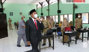 Bupati Fauzi Cek PTM di Sumenep yang Dimulai Hari Ini