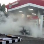 Ledakan dari Mobil Kijang di SPBU Paberasan Bikin Geger