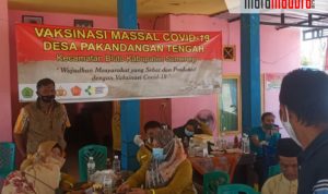Pemdes Pakandangan Tengah Gelar Vaksinasi Massal