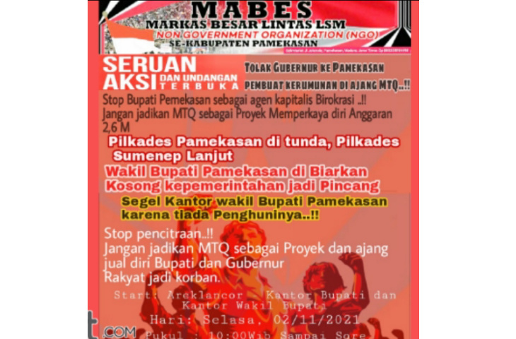 Demo Tolak Kedatangan Gubernur Khofifah