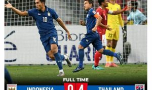 Final Piala AFF 2020: Indonesia Kalah Telak Lawan Thailand, 4-0 di Leg Pertama