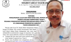 Pemkab Sumenep Umumkan Peserta PPPK Fungsional Guru 2021 yang Lulus Seleksi Kompetensi